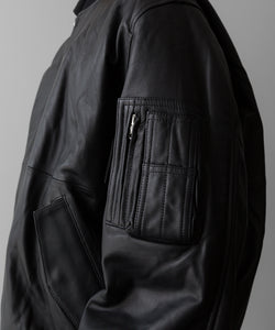 ssstein / シュタイン】LEATHER FLIGHT JACKET - BLACK | 公式通販