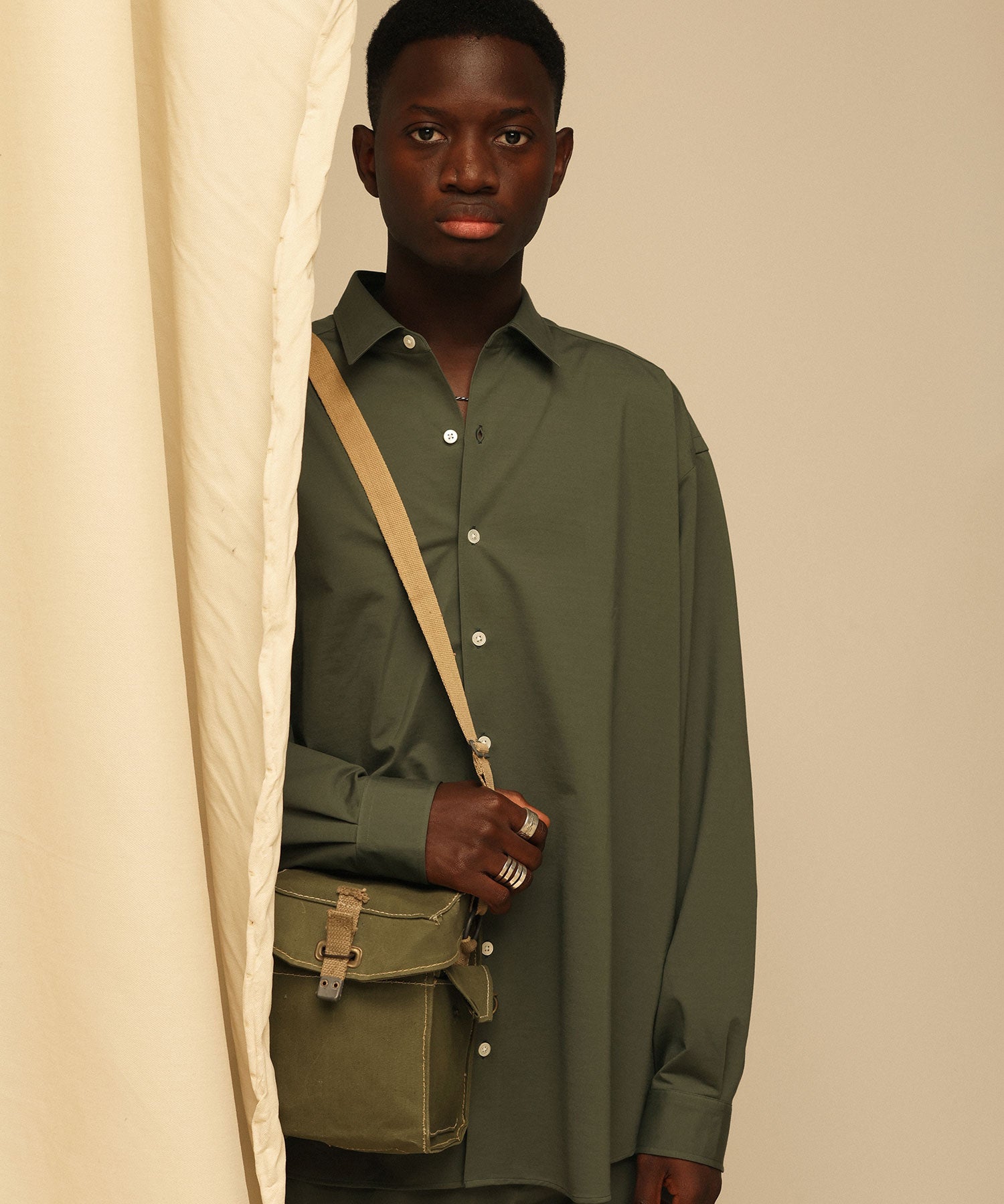 KANEMASA】ROYAL OX DRESS KNIT SHIRT LOOSE FIT - GREEN – session