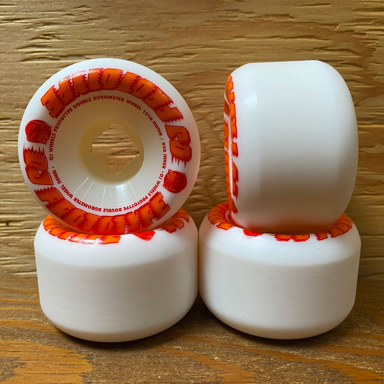 スクエア】OJ WHEELS DOUBLE DURO PROTOTYPES MINI COMBO 101/95A 58mm