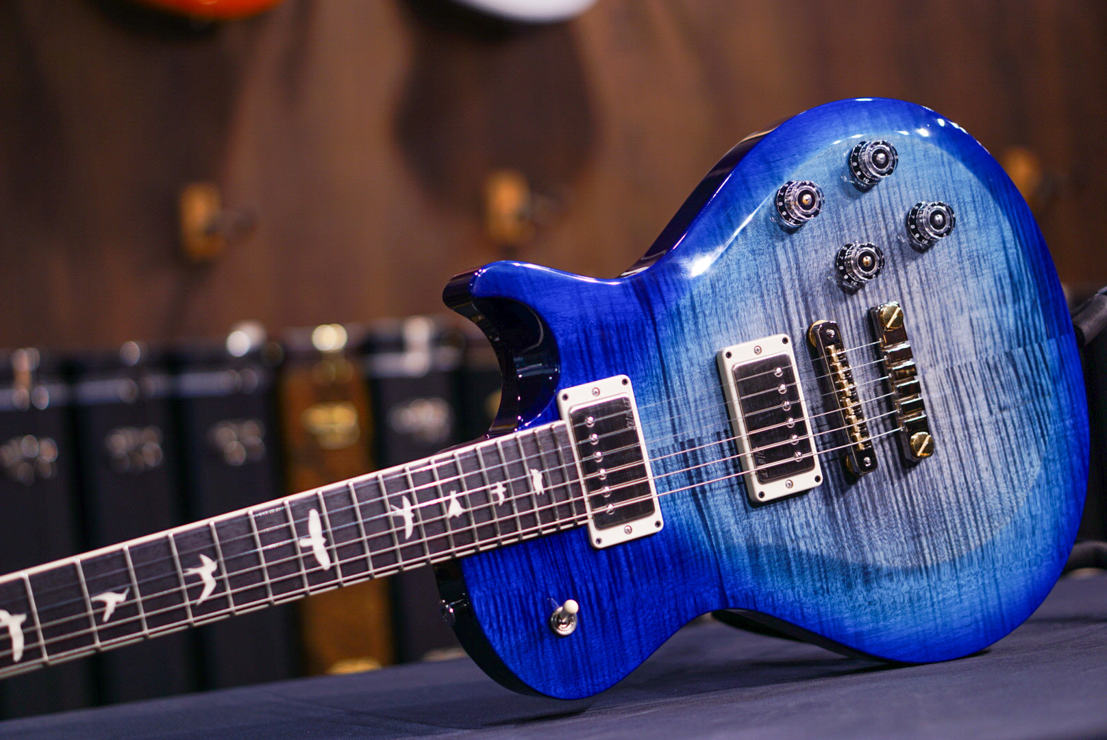 PRS S2 McCarty 594 Singlecut Electric Guitar - Faded Grey Black Blue B