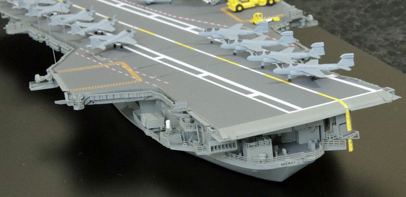 1/700航空母艦「CV-41 ミッドウェイ」完成写真 – 艦船模型製作代行