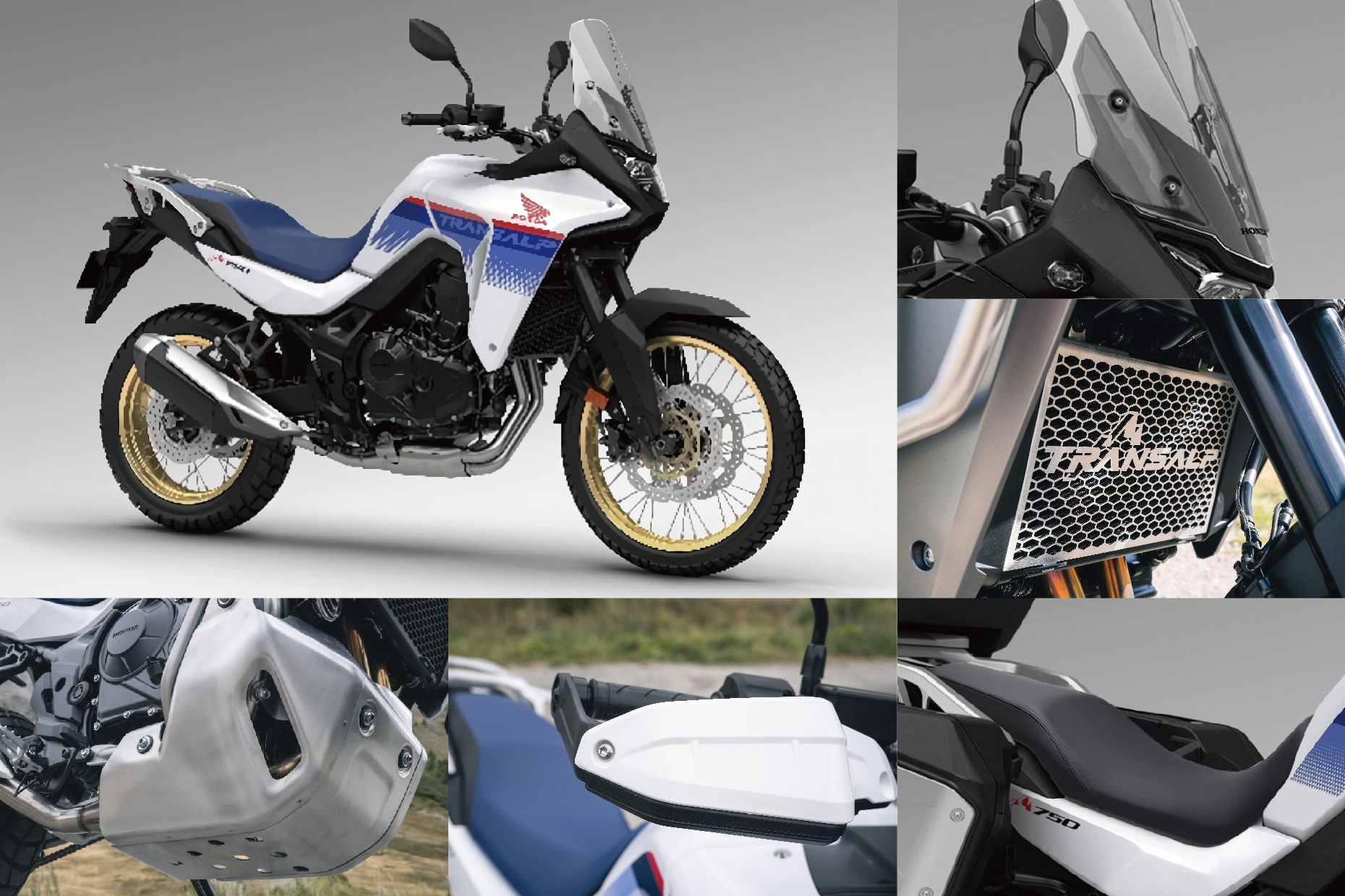 新型『XL750 TRANSALP（トランザルプ）』を純正アクセサリーパーツで