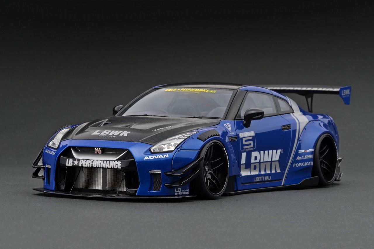 Ignition Model 1:18 LB-WORKS Nissan GT-R R35 type 2 Blue – Horizon