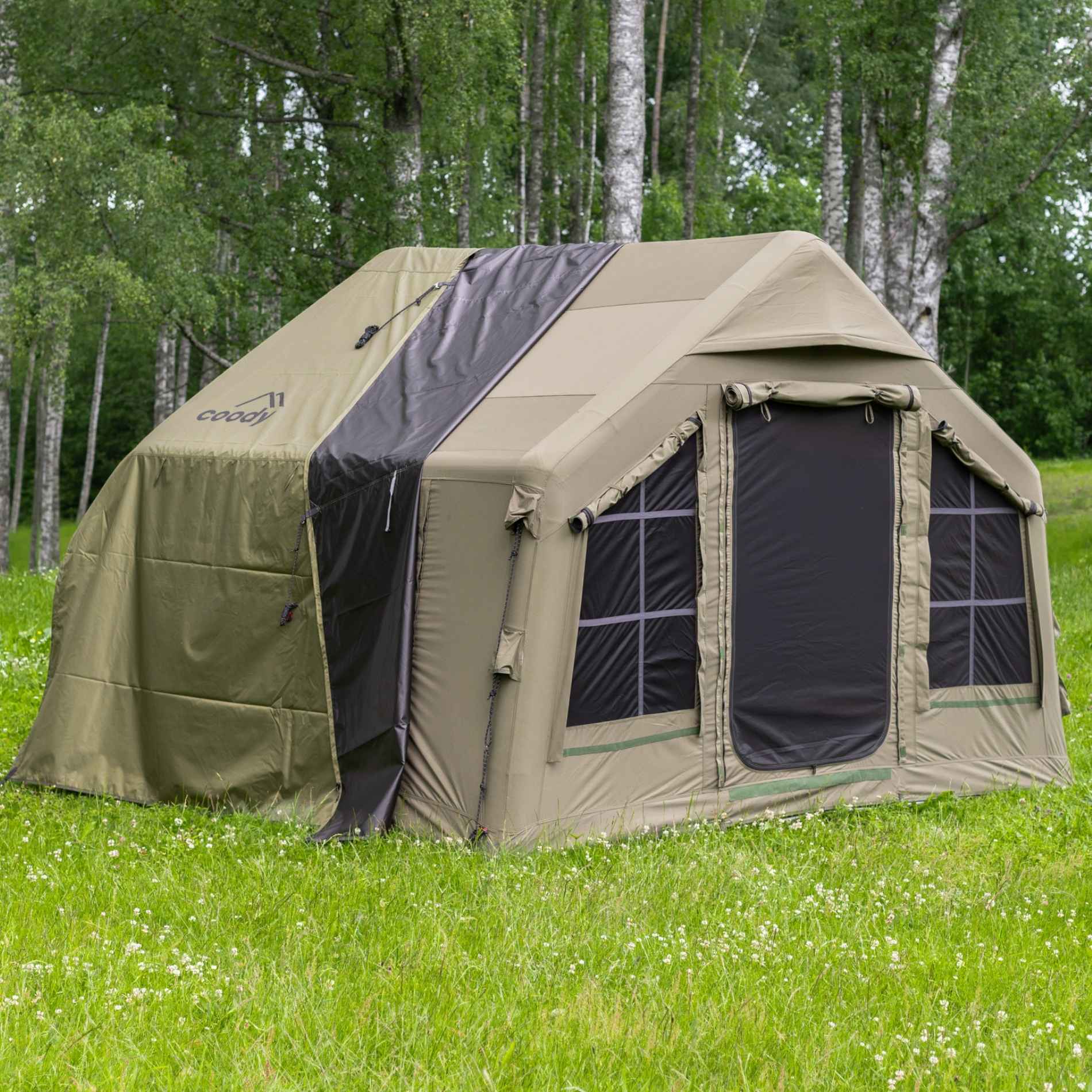 Coody 8.0 Forest Green Inflatable Tent for Camping (1-4 person
