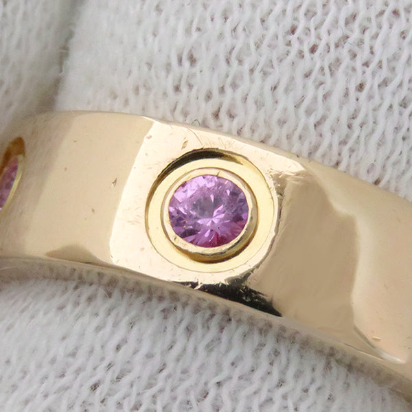 カルティエ Cartier ラブリング フル ピンクサファイア ピンクゴールド