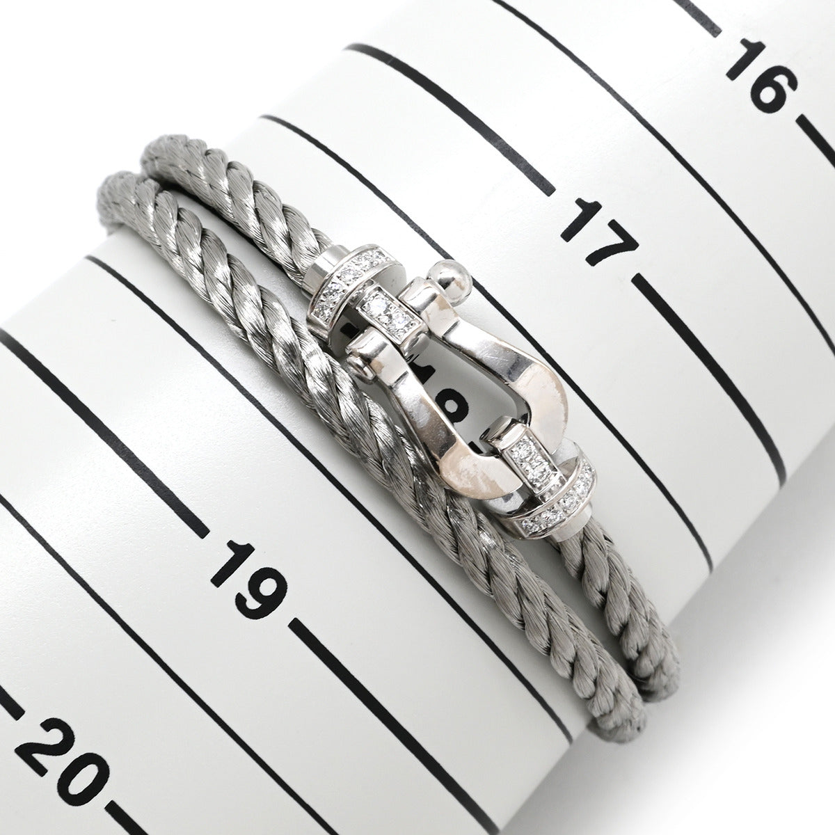 フレッド FRED フォース10 LM シルバー×ホワイトゴールド K18WG