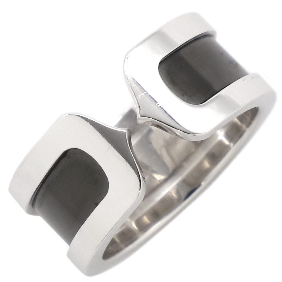 カルティエ Cartier C2リング 2003年クリスマス限定 ブラックXホワイト