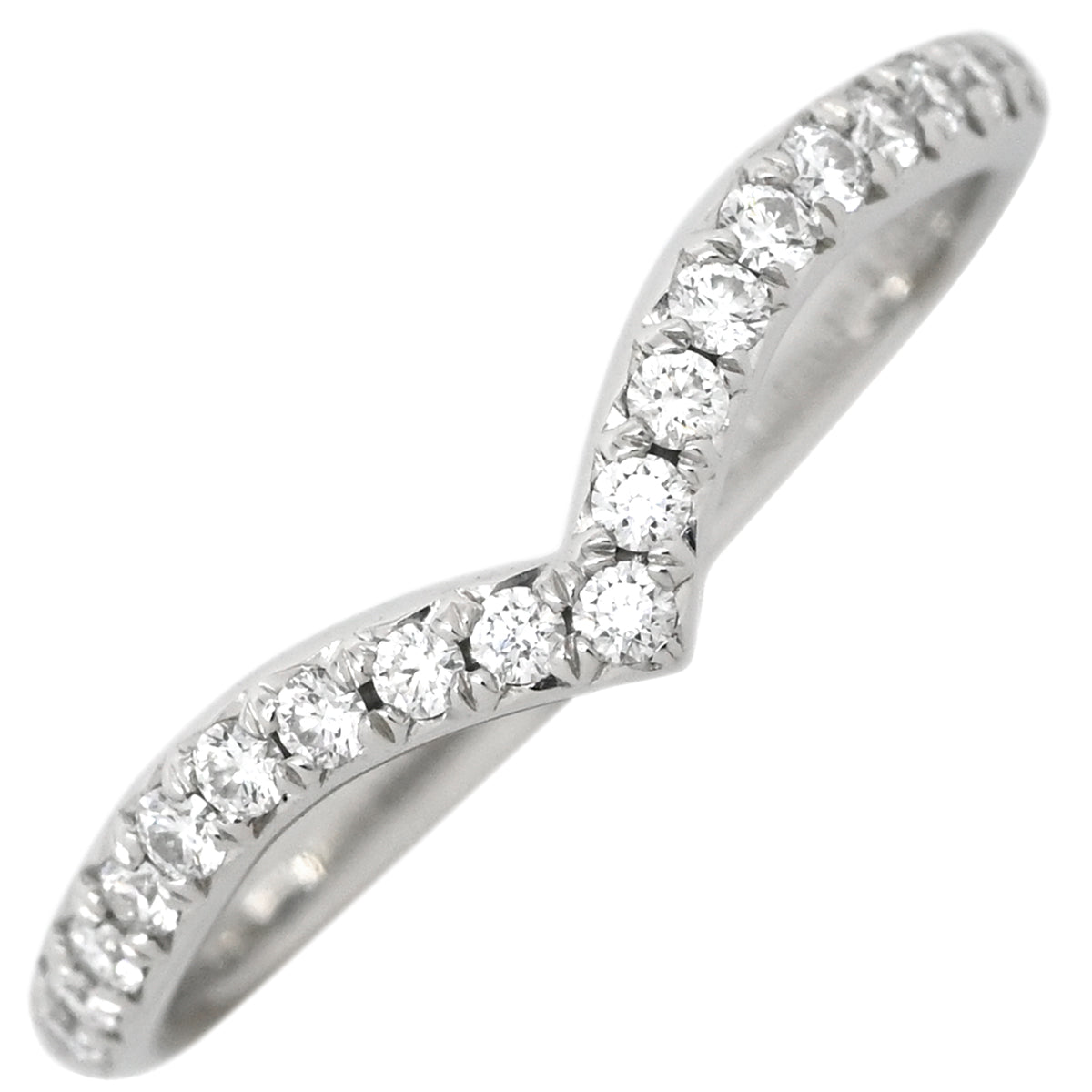 ティファニー Tiffany & Co ソレスト Vリング プラチナシルバー Pt950