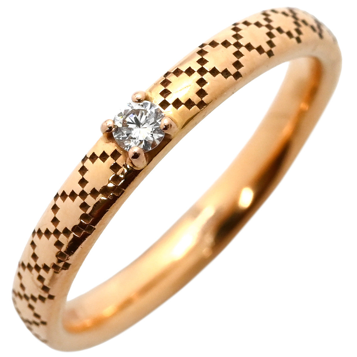 グッチ GUCCI ディアマンティッシマ リング ダイヤ ピンクゴールド #11