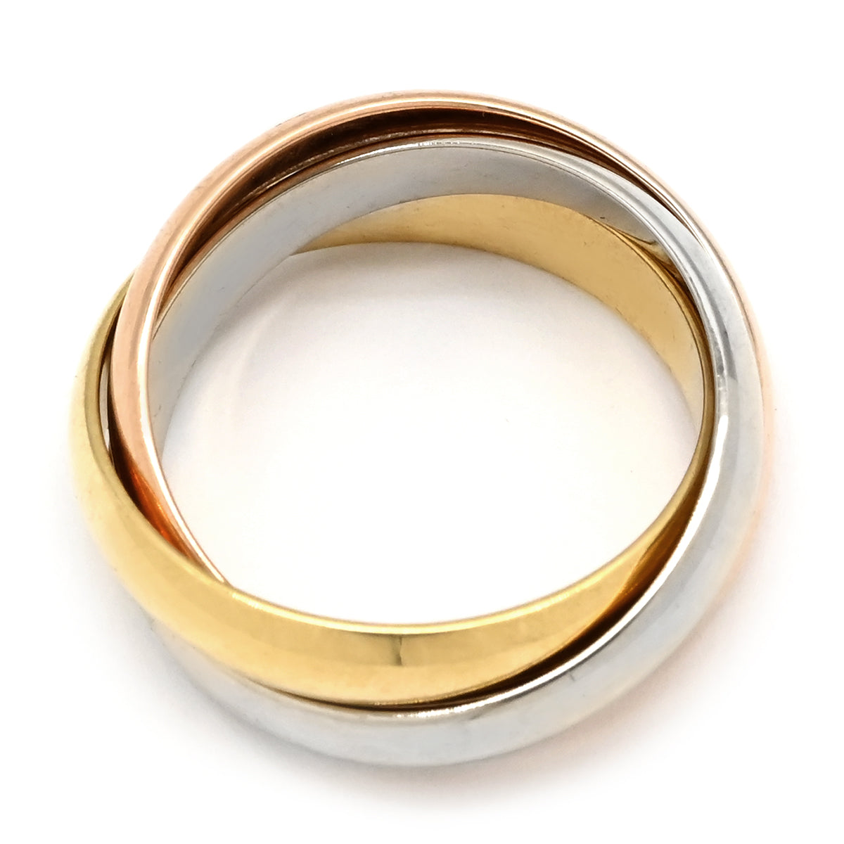 カルティエ Cartier トリニティ ホワイトゴールド×イエローゴールド