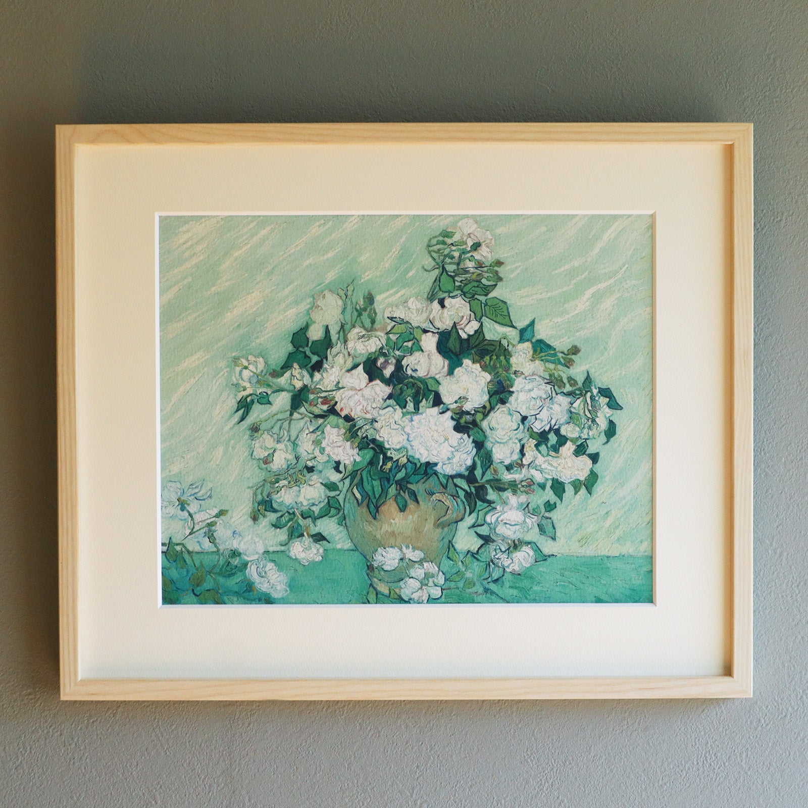 フィンセント・ファン・ゴッホ 「薔薇」アートポスター（フレーム付き