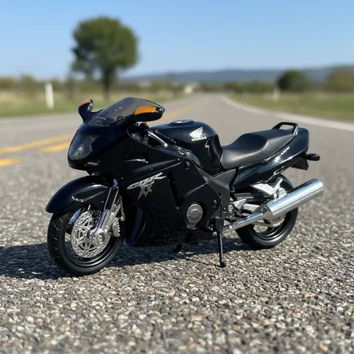 Miniatura Moto Honda Cbr1100xx Coleção Escala 1:18 Preto