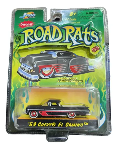 Jada Toys 1/64 Road Rats - 53 Chevy Belair Cor Cinza-escuro