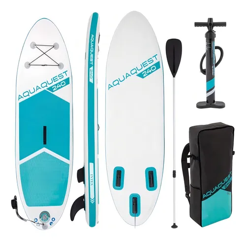 Prancha Inflável Intex Standup Paddle Aqua Quest 240 C/ Remo Cor