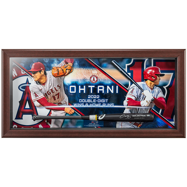 大谷翔平 アメリカン・リーグ™ 2022 2桁勝利・2桁本塁打達成記念 直筆