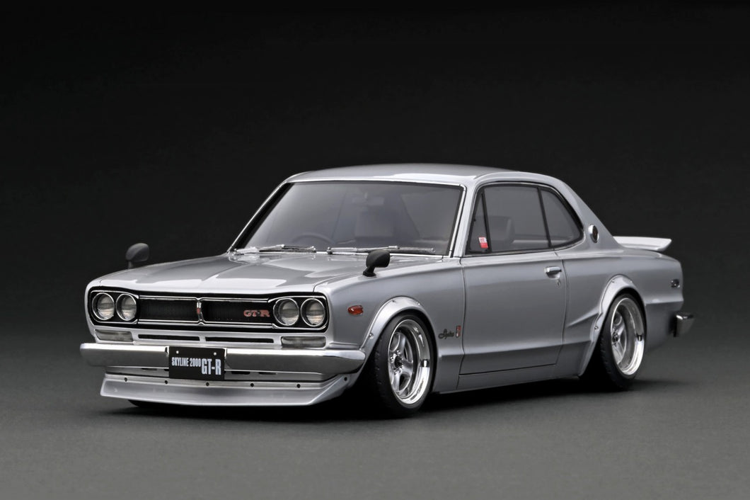 IG3236 Nissan Skyline 2000 GT-R (KPGC10) Silver – ignition model