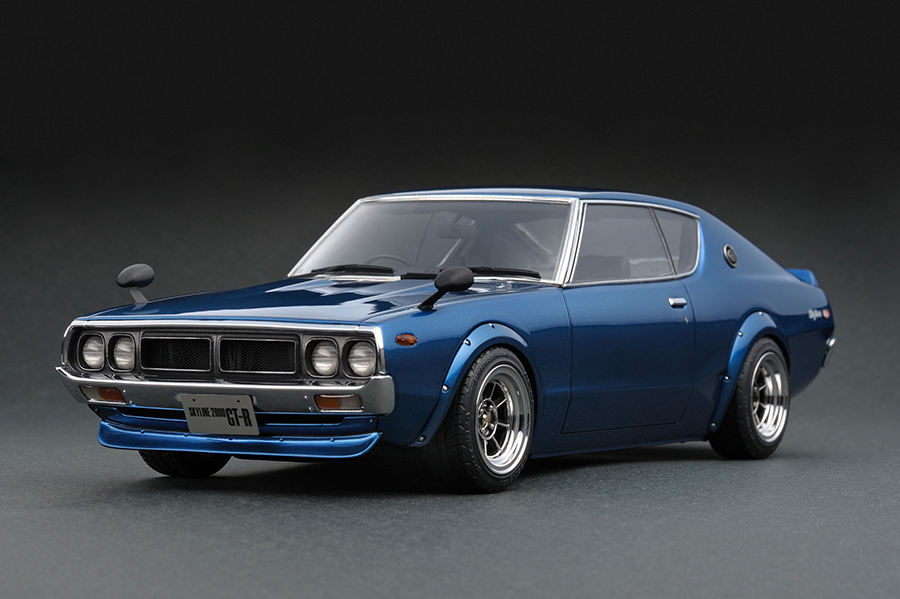 IG0304 1/18 Nissan Skyline 2000 GT-R (KPGC110) Blue | LINE UP
