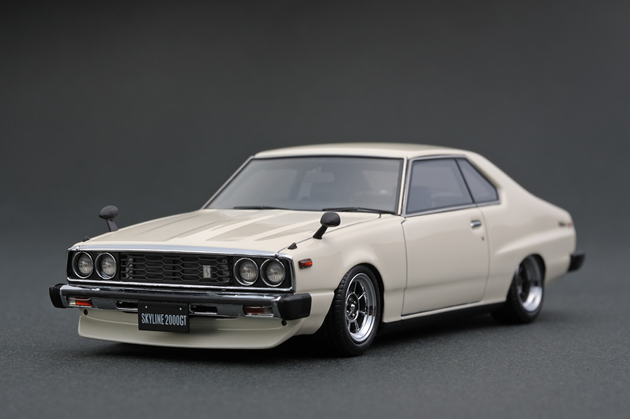 IG0311 1/43 Nissan Skyline 2000 GT-ES (C210) White | LINE UP