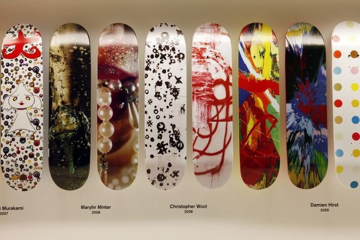 Supreme x Damien Hirst skateboards