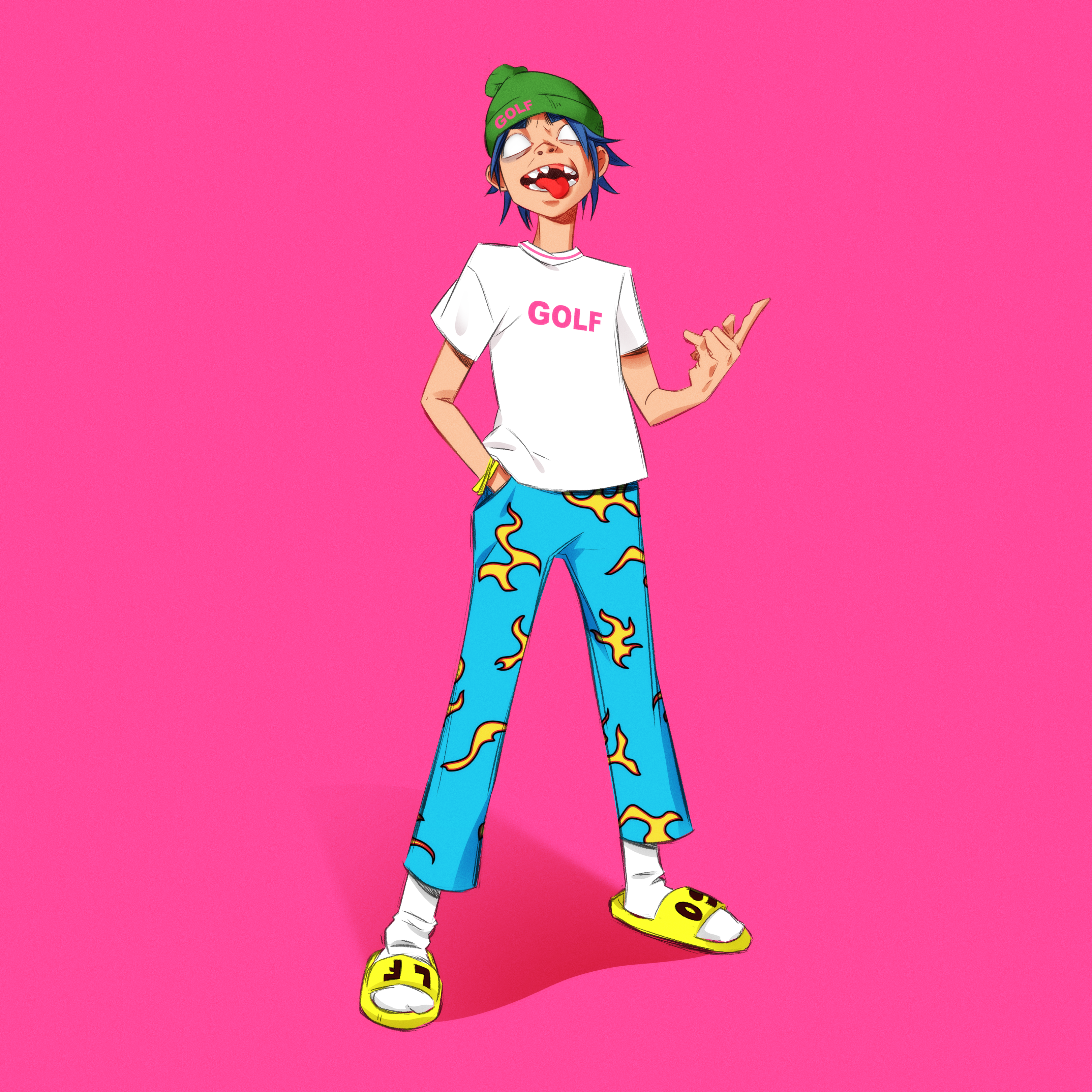 FANART] I put 2D on some Golf Wang (by Tyler, The Creator), It