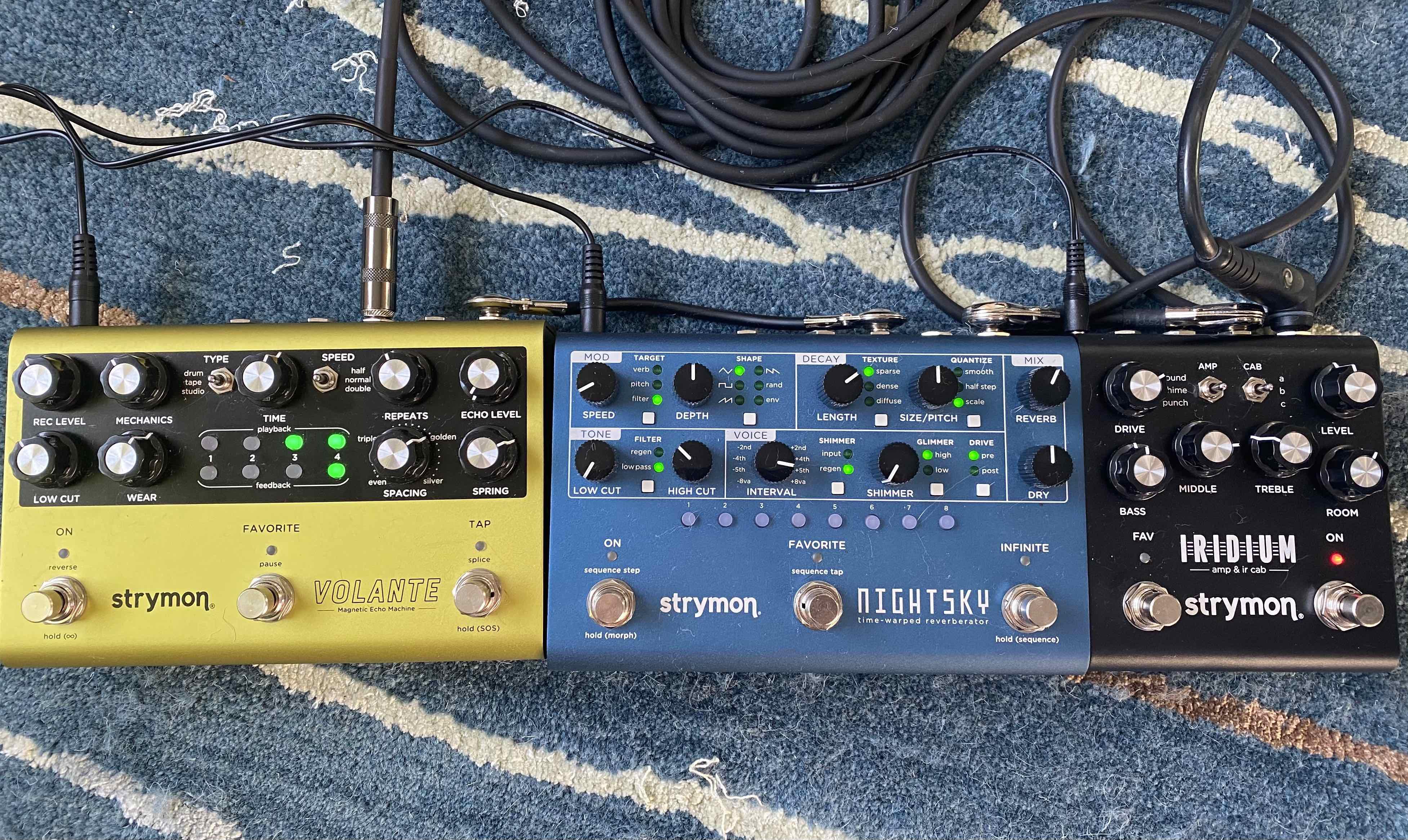 New setup, NPD: Strymon Nightsky and Iridium : r/guitarpedals