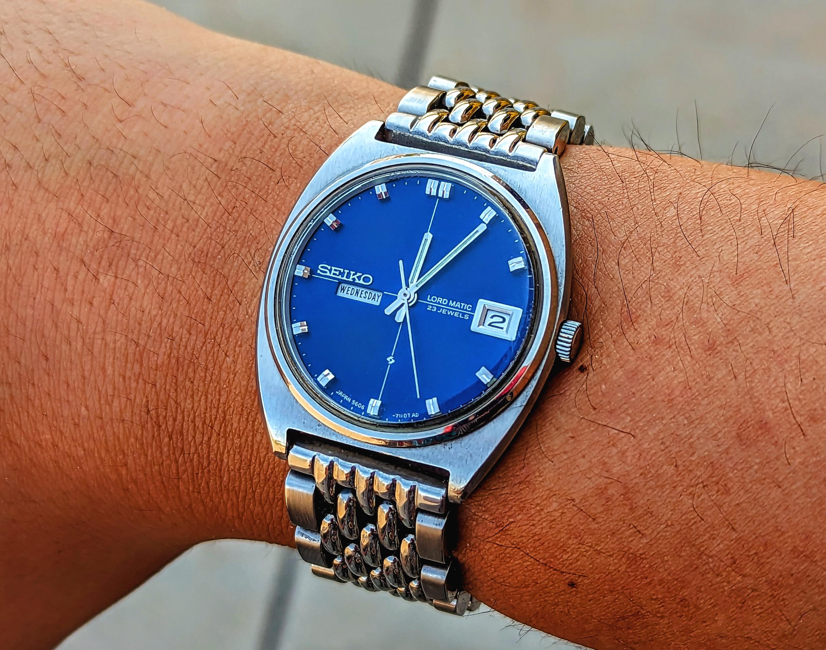 セイコー] ロードマチック 5606-7050、1968年8月製。今月で55歳！ : r