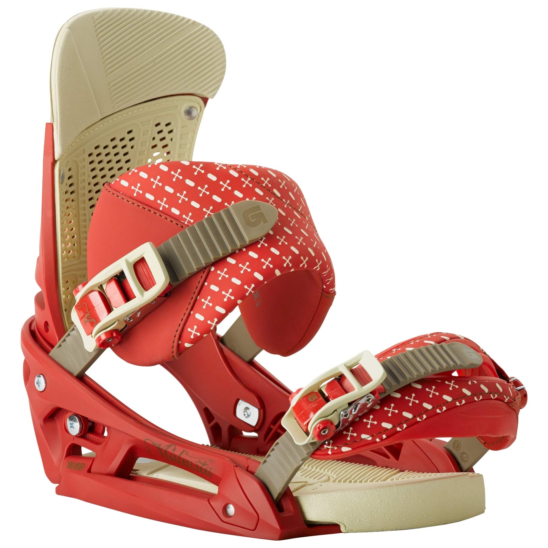 Ski Binding Burton Malavita Est red wood | Snowboard Zezula