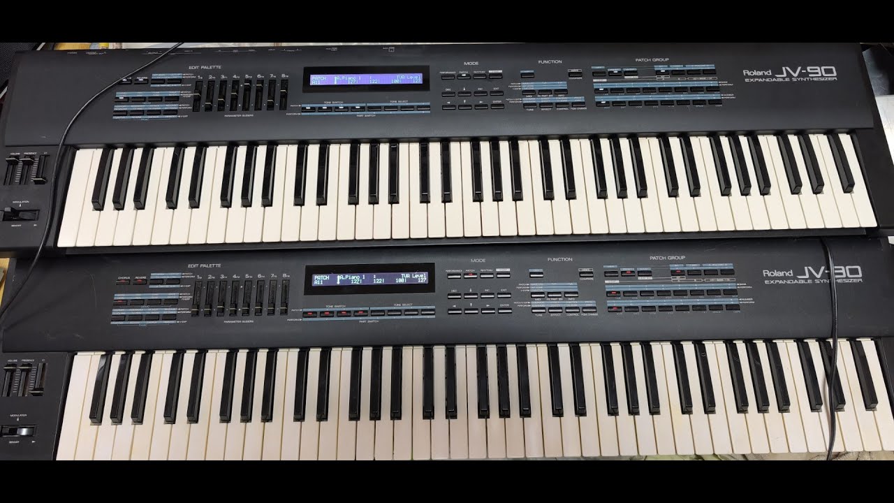 中古販売】Roland JV-90 Synthesizer - YouTube