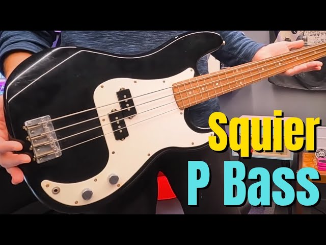 Squier by Fender Affinity Precision P Bass Guitar Review Unboxing