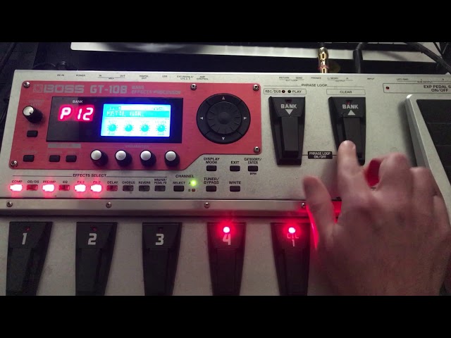 Boss GT-10B - Playing Every Preset - YouTube