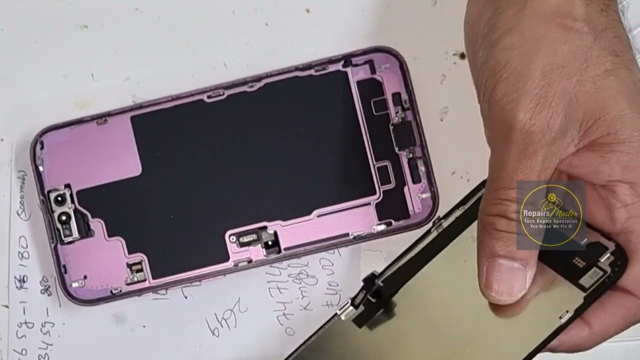 Apple iPhone 16 Plus Pink Edition Smashed Screen Replacement 4K