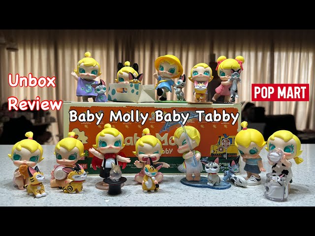 Unbox & Review Baby Molly Baby Tabby Blind Box from Pop Mart - YouTube