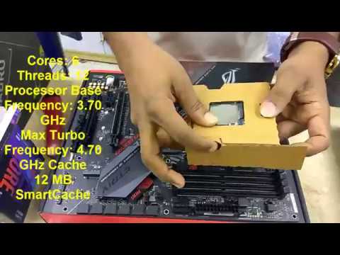 How to install intel CPU I7 8700k ROG STRIX Z390 H GAMING Asus