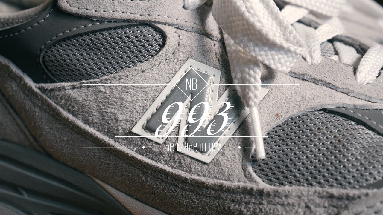 名作 NEW BALANCE 993 MADE IN USA グレー＆ブラックを解説。 - YouTube