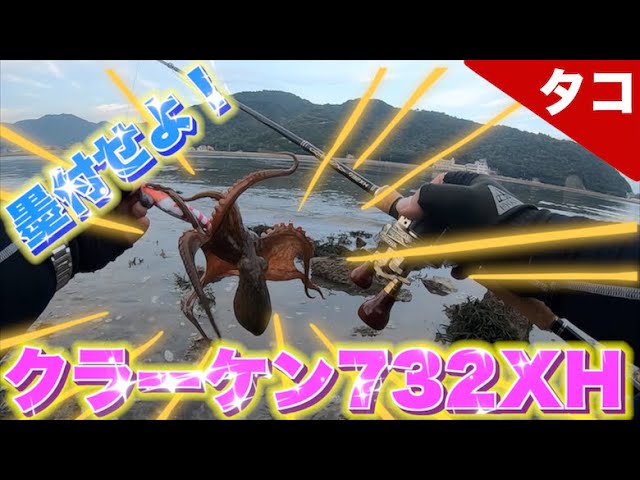 タコ釣り』新製品のタコロッドに墨付けしたくて超RUN & GUN クラーケン