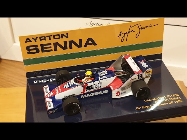 1/43 Ayrton Senna 1984 Brazilian GP Toleman TG183B - Minichamps F1