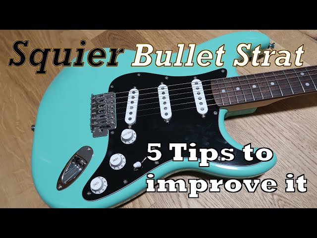 5 Modding & Upgrade Tips to improve a Squier Bullet Strat - YouTube