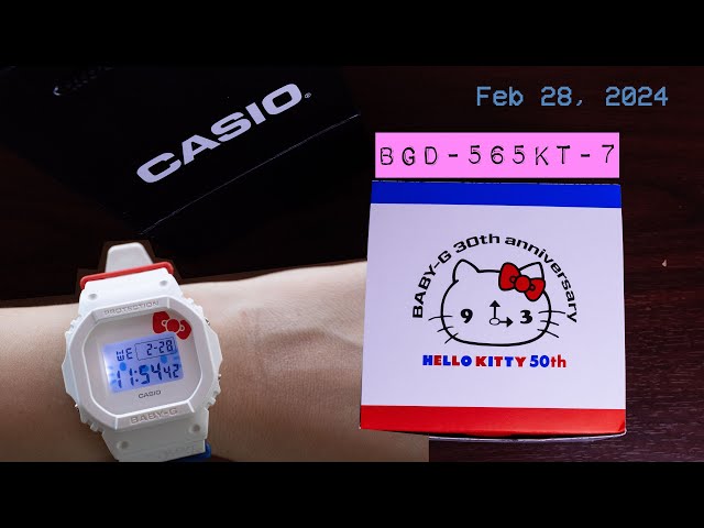 Casio Baby-G 30th Anniversary X Hello Kitty 50th Anniversary watch