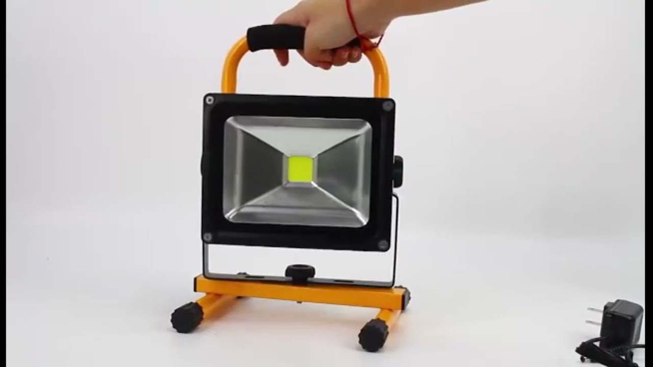 充電式LED投光器 GD-F026-2Y(20W) 業務用や個人用の電池（充電池・充電