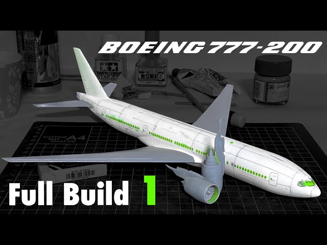 Boeing 777-200 JAL Full Build PART 1 Hasegawa 1/200 #JAL #旅客機