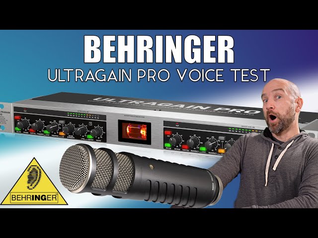 Behringer Ultragain Pro MIC2200 Voice Test with 5 Microphones
