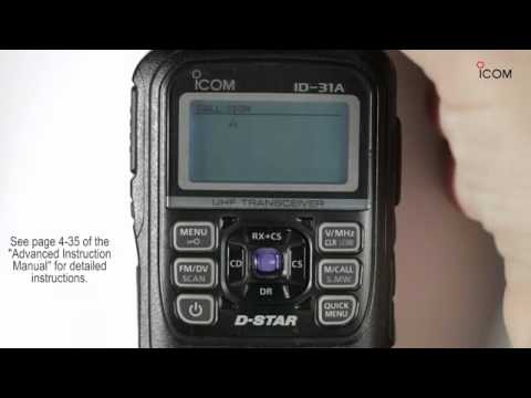 Using and programming repeaters: ID-31A - YouTube