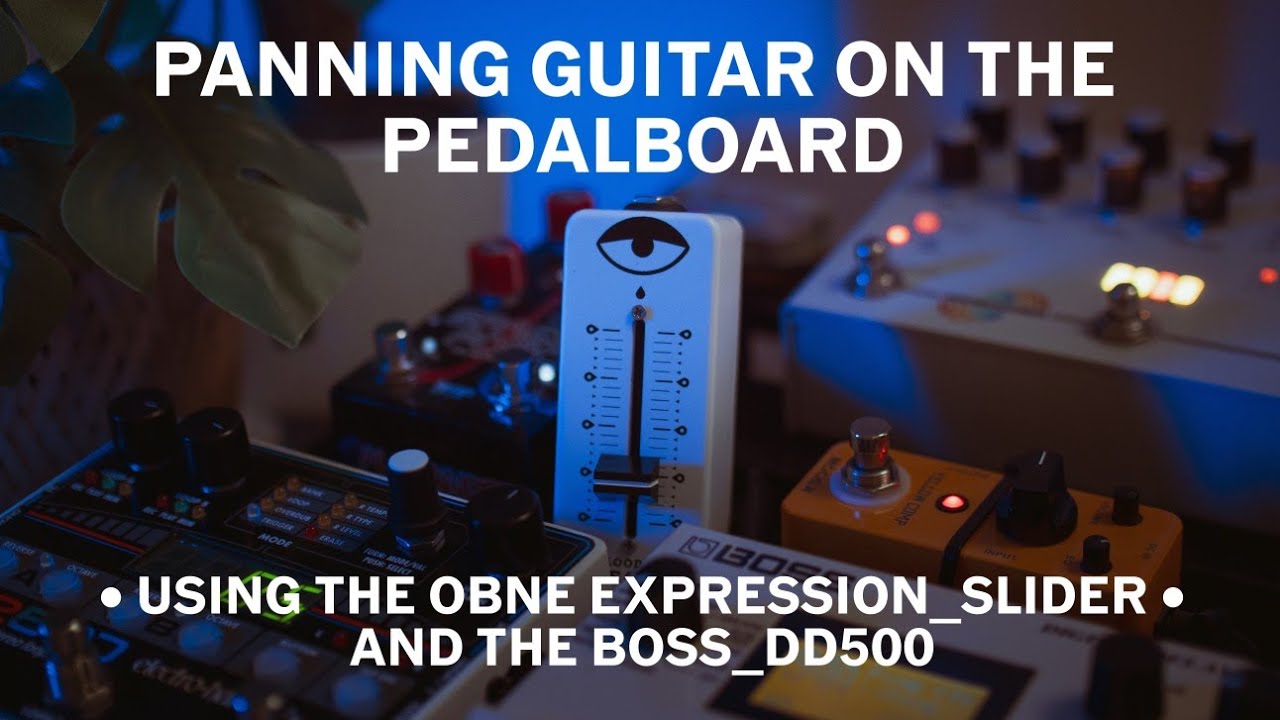 Panning the STEREO position of your guitar with a Delay Pedal