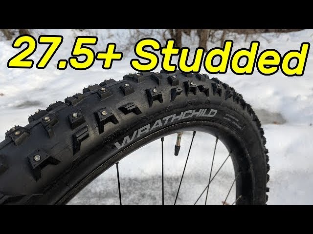 27.5+ Studded the 45 NRTH Wrathchild Tire 27.5x3.0 - YouTube