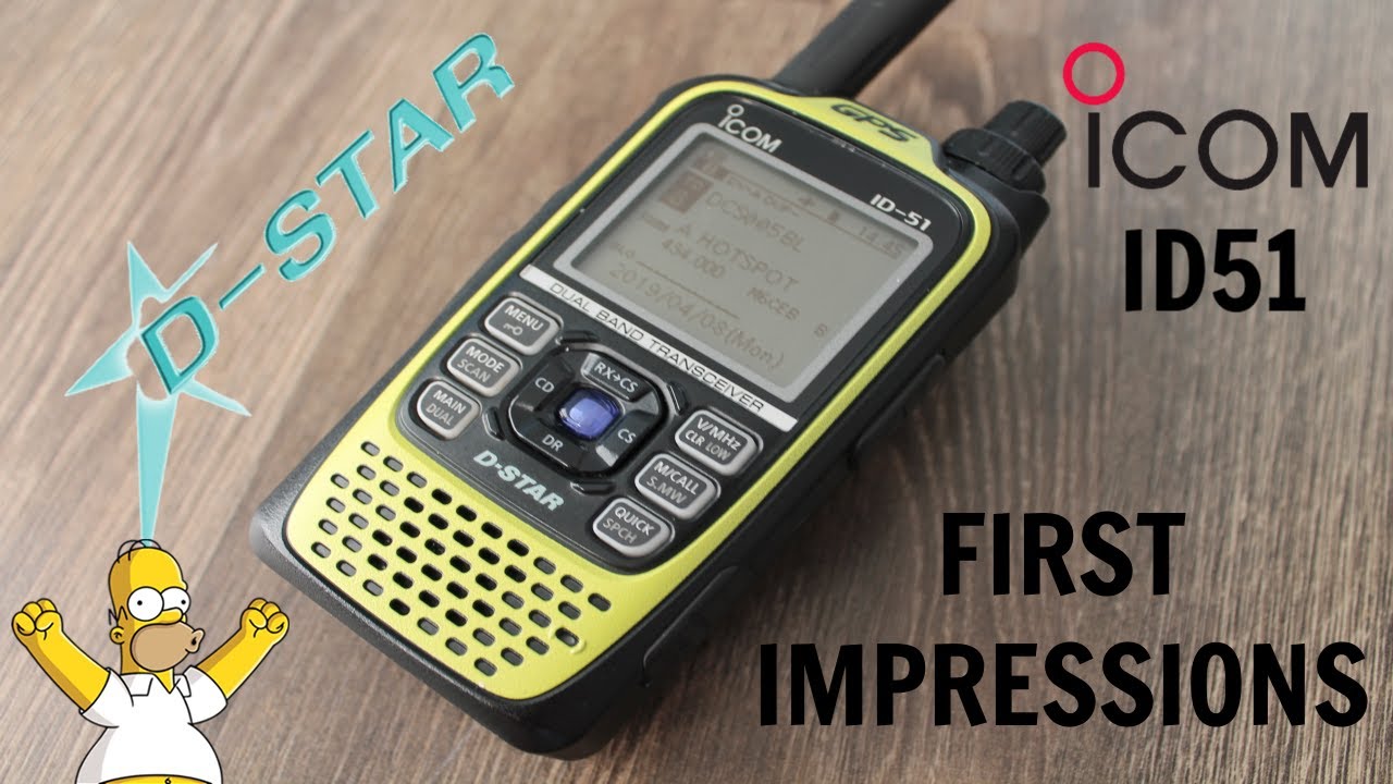 Icom ID51 plus Dual Band handie first impressions review! I am