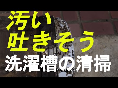 とにかく汚い！！洗濯槽の分解掃除！縦型全自動洗濯機（TOSHIBA製）の