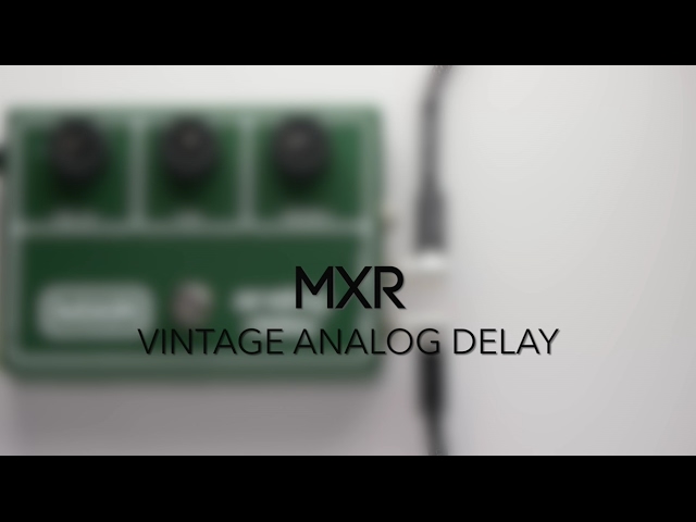 MXR M-118 Vintage Analog Delay Guitar Effects Pedal Demo - YouTube