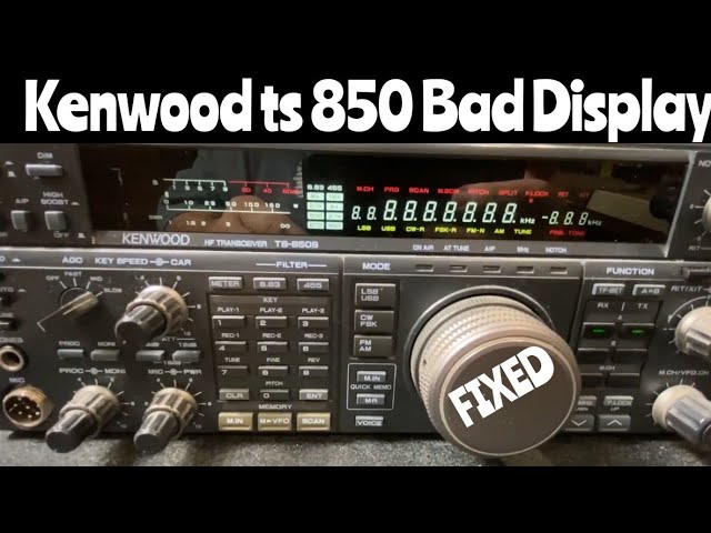 KENWOOD TS 850SAT Bad Display FIXED - YouTube