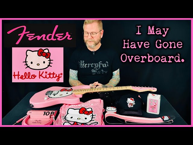 2024 Fender X Hello Kitty Pink Squier Stratocaster Electric Guitar
