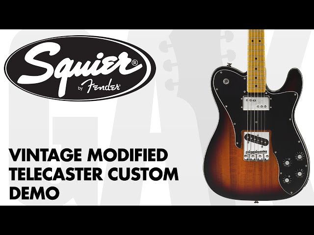 Squier - Vintage Modified Telecaster Custom Demo at GAK - YouTube